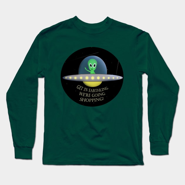 Alien Friend Long Sleeve T-Shirt by RachelRoseLynn